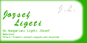 jozsef ligeti business card